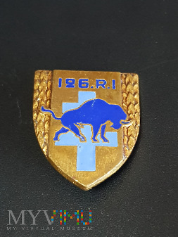 Duże zdjęcie Pamiątkowa odznaka 126 Pułku Piechoty - Francja