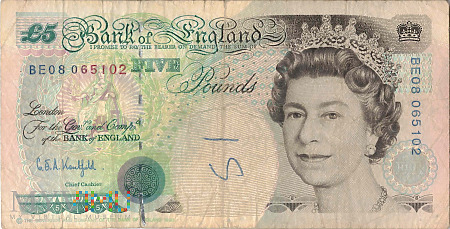 Wielka Brytania - 5 funtów (1998)