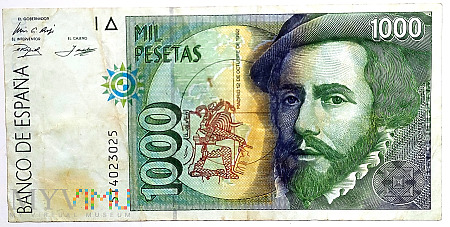 HISZPANIA 1000 pesetas 1992