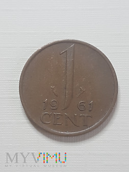 Holandia- 1 cent 1961 r.