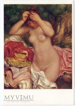 Renoir - Kąpiąca się rozczesuje włosy