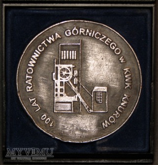 Medal -100 Lat Ratownictwa Górniczego w KWK Knurów