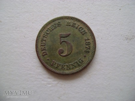 5 pfenigów 1874
