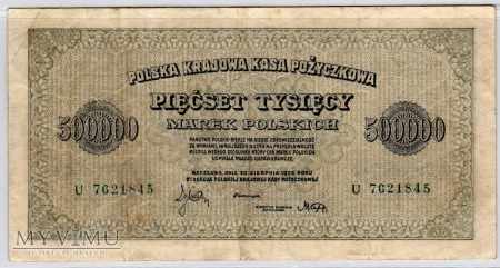 30.08.1923 - 500000 Marek Polskich
