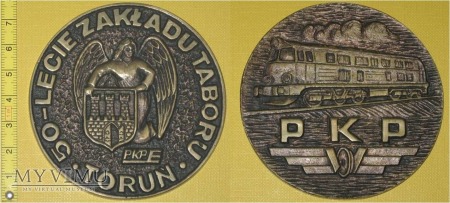 Duże zdjęcie Medal kolejowy Zakładu Taboru w Toruniu