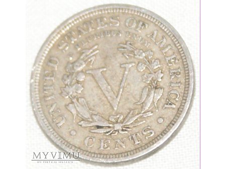 V centów 1910 nikiel