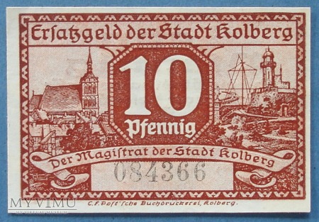 5 Pfennig 1917 r - Kolberg - Kolobrzeg