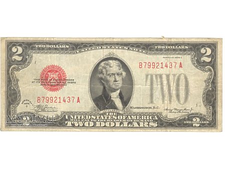 2 USD 1928 UNITED STATES NOTE