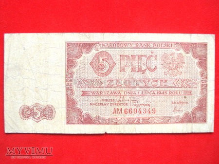 5 złotych 1948 rok