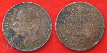 Włochy, 1893, 10 centisimi