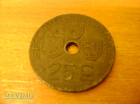 Duże zdjęcie moneta belgijska 1944