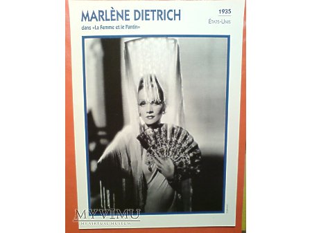 Marlene Dietrich Diabeł jest Kobietą 1935 FRANCJA