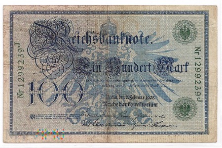 Niemcy.13.Aw.100 mark.1908.P-34