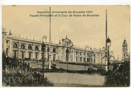 Brussels - Wystawa 1910 - Fasada pałacu