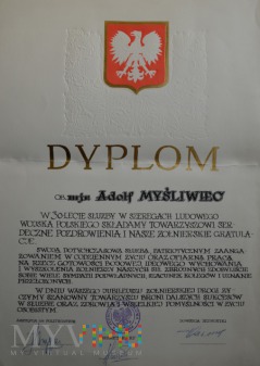 Dyplom XXX-lecia służby