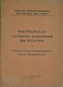 1938 - Instrukcja dla dróżnika na P-S Kolei Doj.