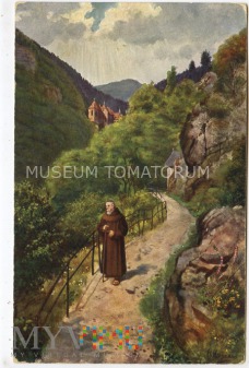 Monk zakonnik na spacerze - 1915