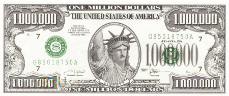 Stany Zjednoczone - 1 000 000 dolarów (2001)