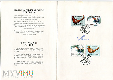 Duże zdjęcie Bażanty Czesław Słania Szwecja Chiny 9 maj 1997