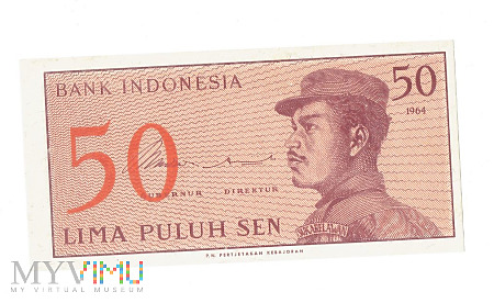 Indonezja - 50 rupii, 1964r.
