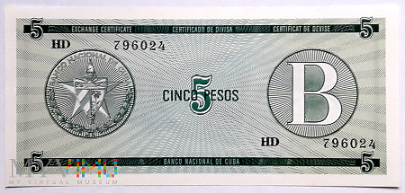 Kuba 5 pesos 1985