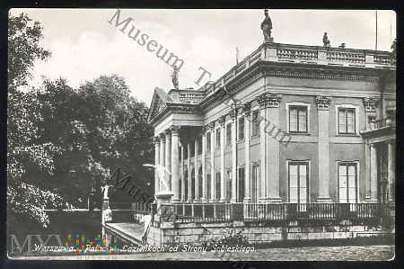 Warszawa - Łazienki - Pałac od tyłu - 1920-te