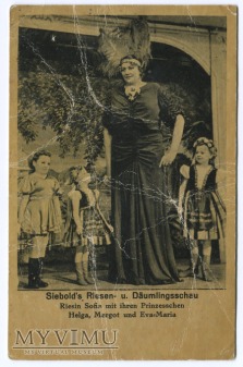 c. 1930 Riesin Sofia Olbrzymka Zofia pocztówka