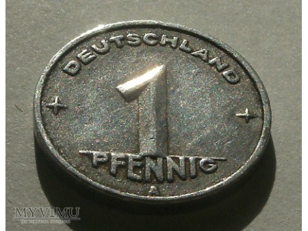 Duże zdjęcie 1 Pfennig 1949 rok.