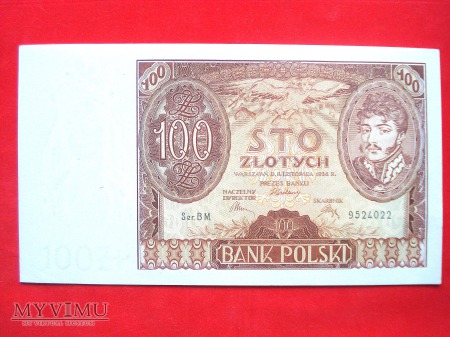 Duże zdjęcie 100 złotych 1934 rok