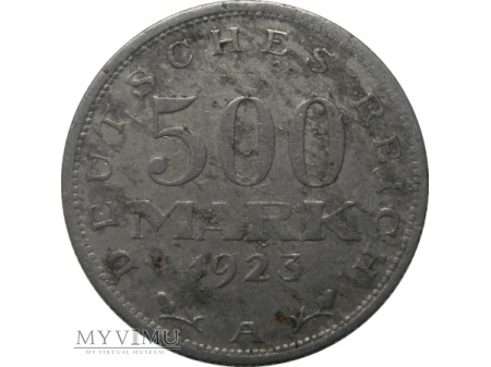 500 marek 1923 rok.