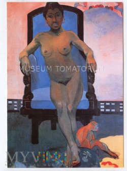 Duże zdjęcie Gauguin - Portret Jawajki - Akt z małpami