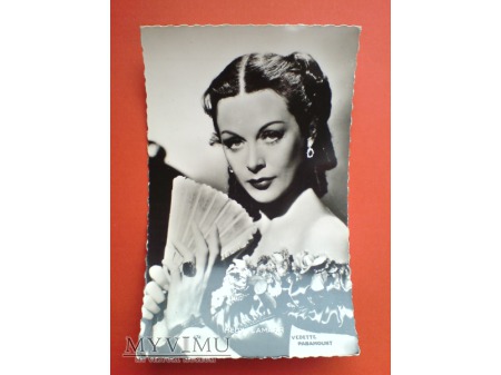 Hedy Kiesler Lamarr 1949 Paramount Pocztówka