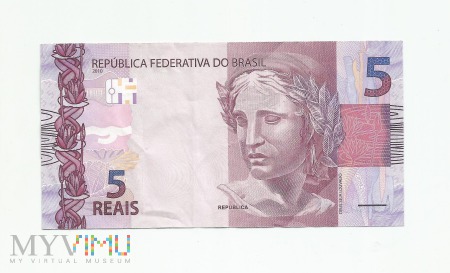 Duże zdjęcie Banknot brazylijski: 5 reals
