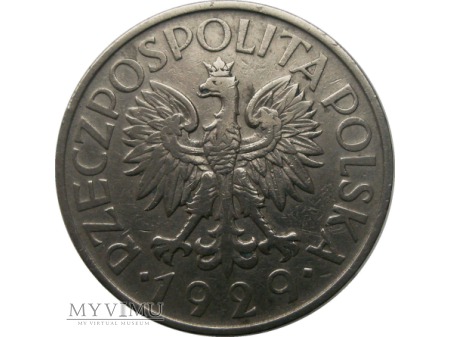 1 Złoty, 1929 rok.