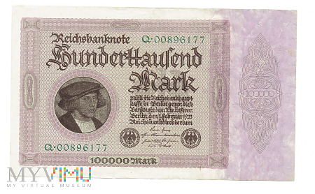 Niemcy - 100,000 Mark 1923r.