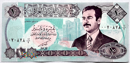 Irak 10 dinarów 1992