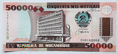 Duże zdjęcie Mozambik 50 000 meticas 1993