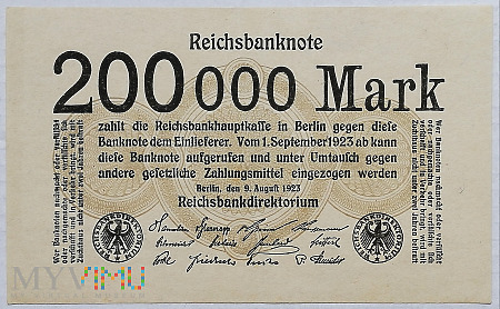 Niemcy 200 000 marek 1923
