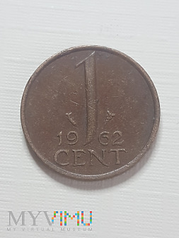 Holandia- 1 cent 1962 r.