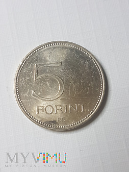 Węgry- 5 forintów 2018 r.
