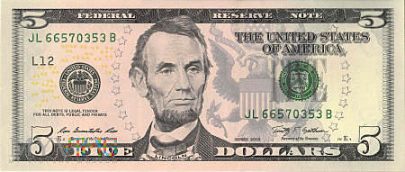 Stany Zjednoczone - 5 dolarów (2009)