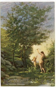 Duże zdjęcie Jean Baptiste Corot - Nimfa i Amor