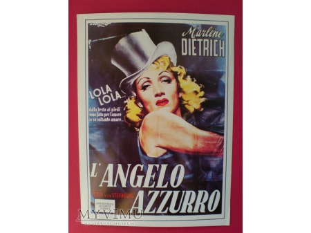 Marlene Dietrich Błękitny Anioł Plakat