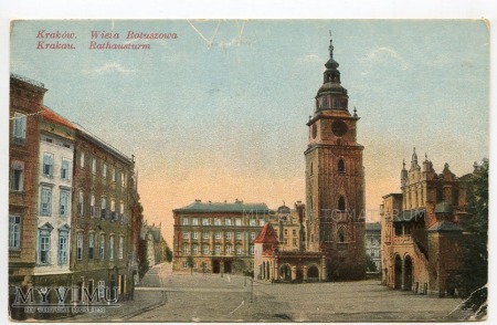 Kraków - Rynek - Ratusz - 1915