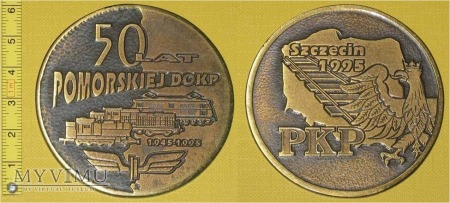 Duże zdjęcie Medal kolejowy Pomorskiej DOKP