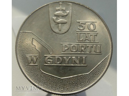 50 Lat Portu w Gdyni, 10 zł, 1972 rok.