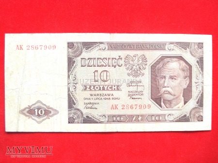 10 złotych 1948 rok