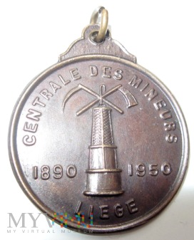 Medal górniczy -Belgia