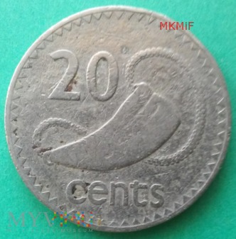 20 centów Fidżi 1969