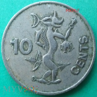 10 centów Wyspy Salomona 1977